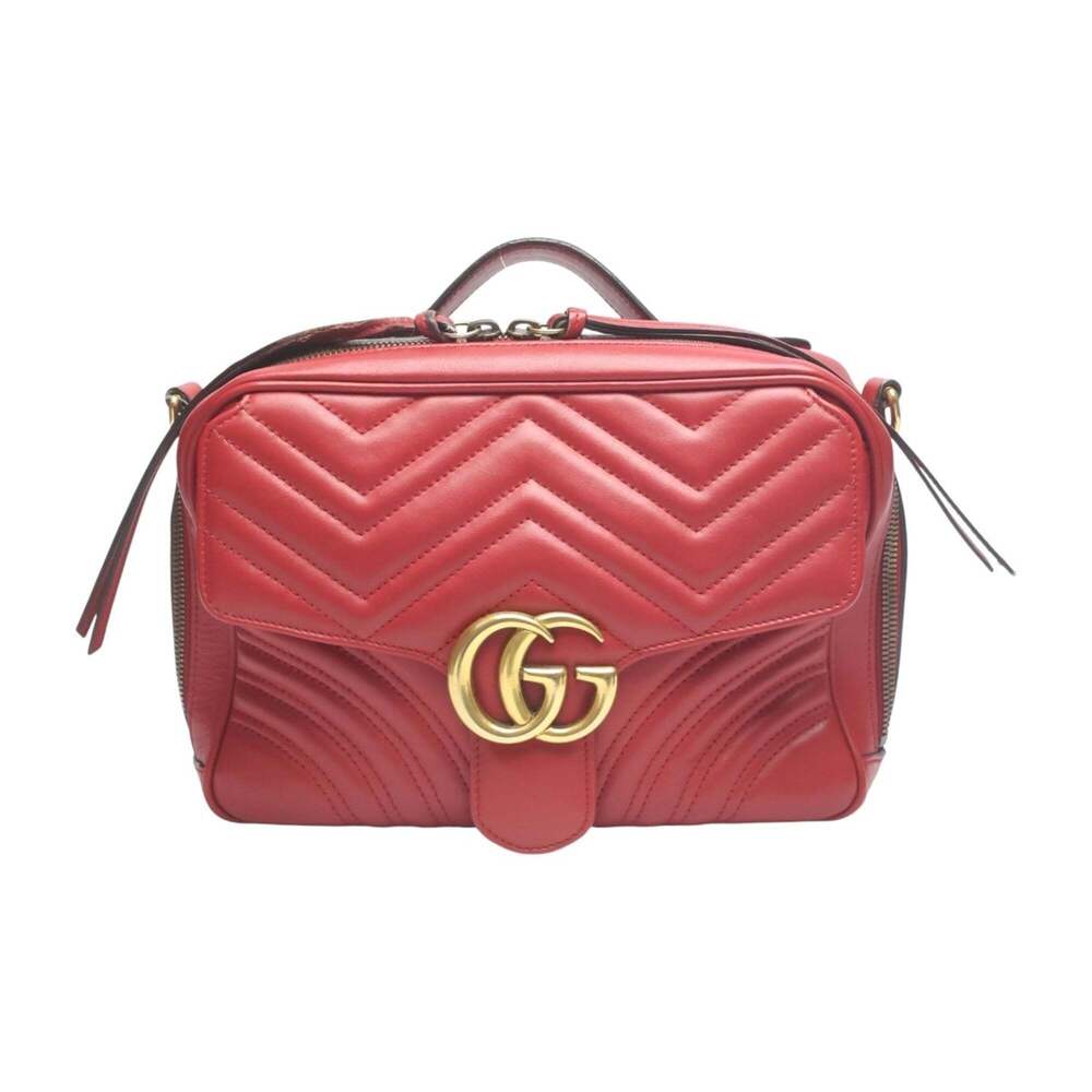 GUCCI Authentic Red GG Marmont Fanny Pack - Picture 2 of 16